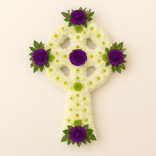 WHITE CELTIC CROSS TRIBUTE